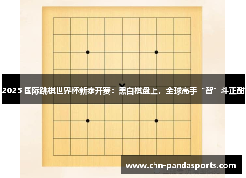 2025 国际跳棋世界杯新泰开赛：黑白棋盘上，全球高手“智”斗正酣